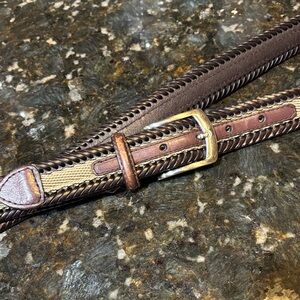Bonded Braided Genuine Leather/fabric belt! Men’s 36